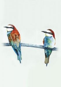 Voir le détail de cette oeuvre: Couple d'oiseaux